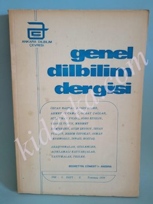 Genel Dilbilim Dergisi Cilt:1 Sayı:2 Temmuz 1978
