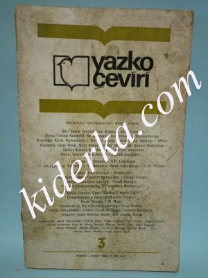 Yazko Çeviri Sayı:3